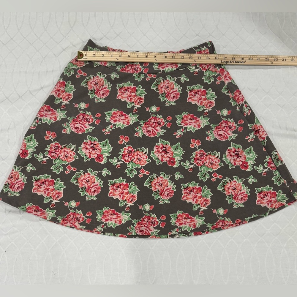 Matilda Jane Floral Cheryl Skater Flare Skirt With Pockets Size Large - Picture 4 of 8